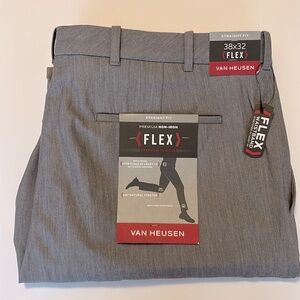 Men’s Haggar straight fit premium gray dress slacks 38x32